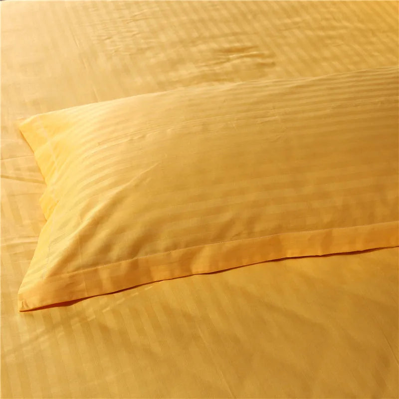 Premium 100% Cotton Satin Stripe Pillowcase Set