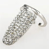 Crystal Crown Bowknot Nail Ring