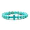 Bracelet en Pierre de Lave Naturel pour Hommes et Femmes