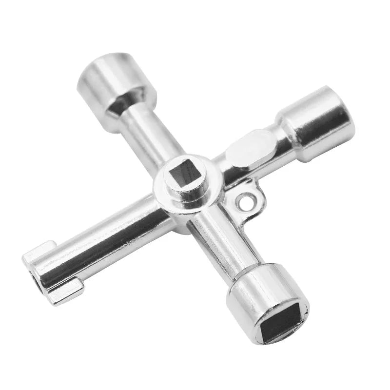 4-Way Universal Utility Wrench Set for Cabinet and Valve Access