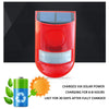 Solar-Powered Motion Sensor Alarm with Strobe Light