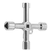 4-Way Universal Utility Wrench Set for Cabinet and Valve Access