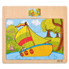 Wooden Vehicle & Animal Puzzle Set for Toddlers