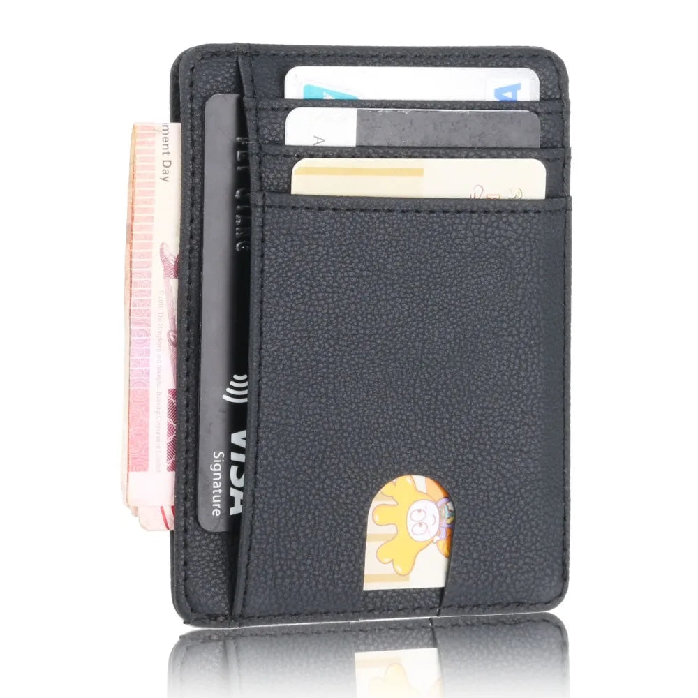 RFID Blocking Slim Leather Wallet for Men
