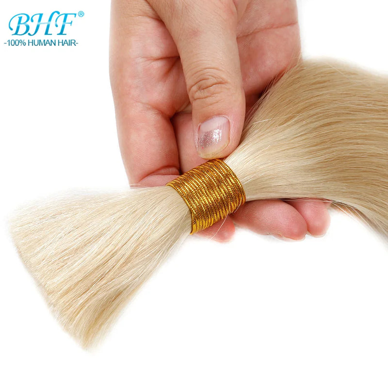 Straight Human Hair Braiding Bulk