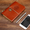 Vintage PU Leather Spiral Journal – Traveler's Notebook with Anchor Design