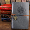 Vintage PU Leather Spiral Journal – Traveler's Notebook with Anchor Design