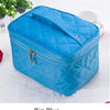 Quilted Cosmetic Bag with Large Capacity for Travel and Organization