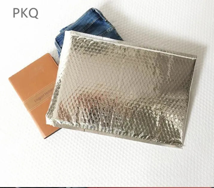Silver Aluminum Foil Bubble Mailer Envelopes
