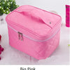 Quilted Cosmetic Bag with Large Capacity for Travel and Organization