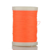 A spool of bright orange braided polyester thread for guide tying and repairs.