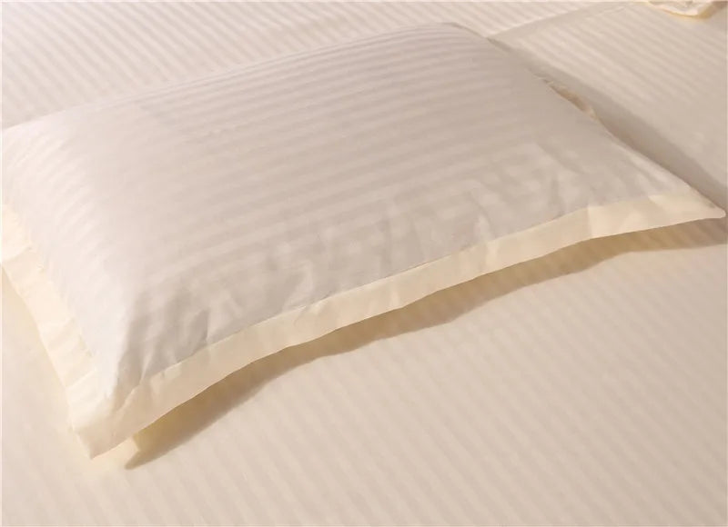 Premium 100% Cotton Satin Stripe Pillowcase Set