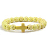 Bracelet en Pierre de Lave Naturel pour Hommes et Femmes