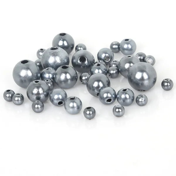 350pcs Mixed Size Acrylic Pearl Beads for Jewelry Making