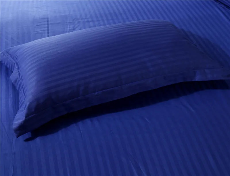 Premium 100% Cotton Satin Stripe Pillowcase Set