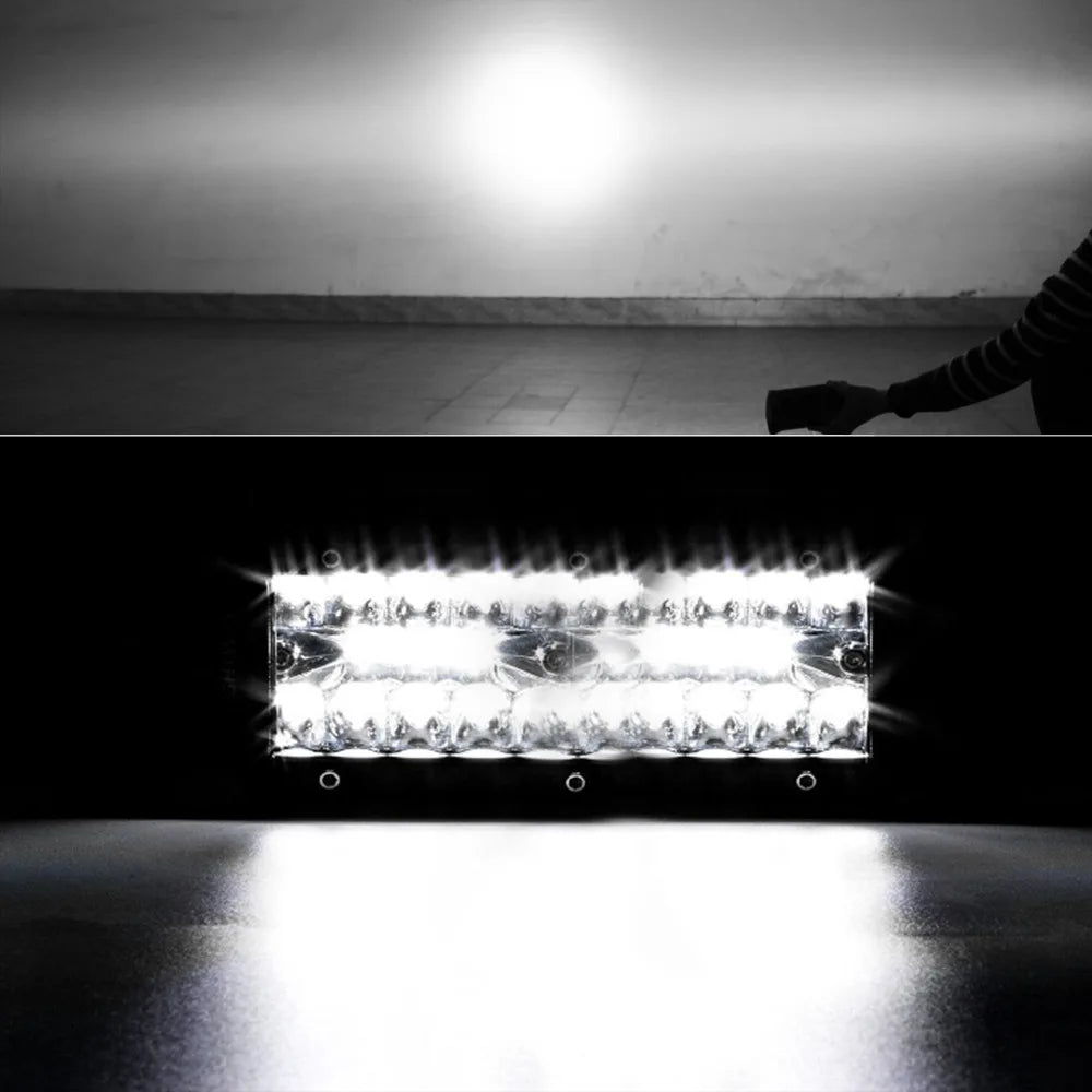 7 Inch 120W LED Work Light Bar with Combo Beam (Pair)