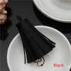 Faux Leather Tassel Fringe Craft Pendants (Set of 5)