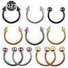 G23 Titanium Horseshoe Septum Ring