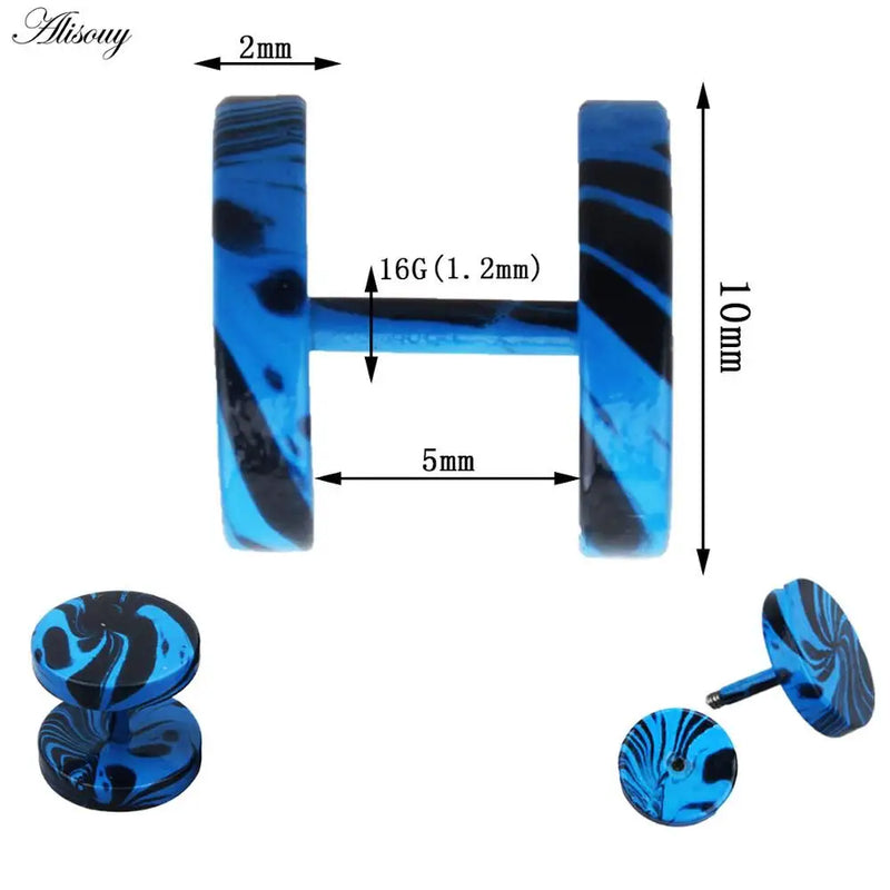 Stainless Steel Fake Gauge Ear Plugs