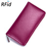 RFID Blocking Genuine Leather Wallet with Phone Case & Coin Purse