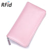 RFID Blocking Genuine Leather Wallet with Phone Case & Coin Purse