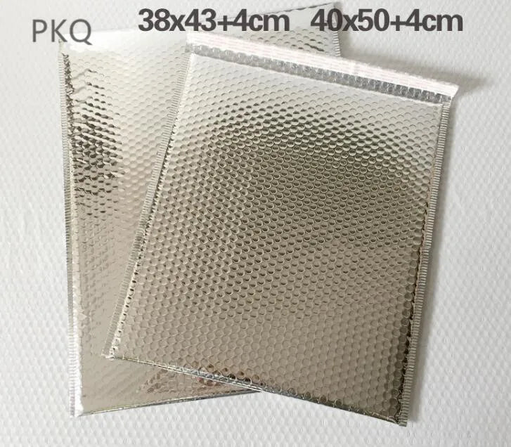 Silver Aluminum Foil Bubble Mailer Envelopes