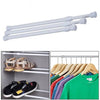 No-Drill Adjustable Metal Spring Tension Curtain Rod