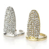 Crystal Crown Bowknot Nail Ring