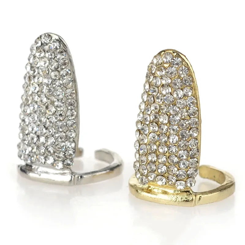 Crystal Crown Bowknot Nail Ring