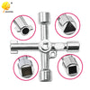 4-Way Universal Utility Wrench Set for Cabinet and Valve Access