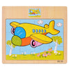 Wooden Vehicle & Animal Puzzle Set for Toddlers