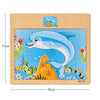 Wooden Vehicle & Animal Puzzle Set for Toddlers