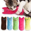 Interactive Catnip Plush Cat Toy with Thumb Bite Design