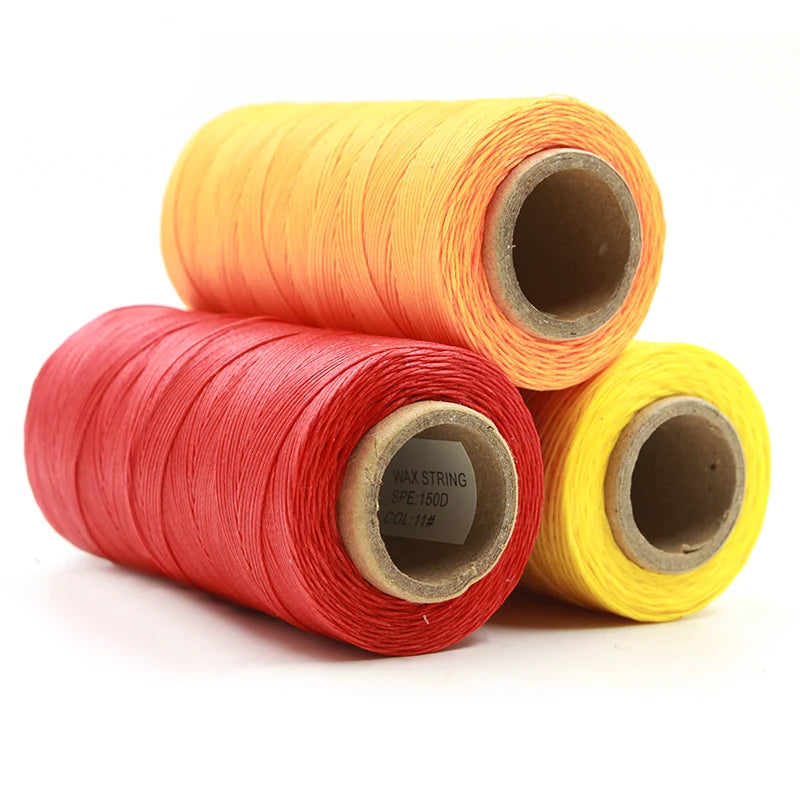 Flat Waxed Thread Spool for Leathercraft and DIY Projects