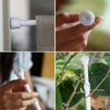 No-Drill Adjustable Metal Spring Tension Curtain Rod
