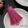 Faux Leather Tassel Fringe Craft Pendants (Set of 5)