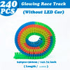 Glowing LED Race Track Set with Flexible DIY Track Pieces