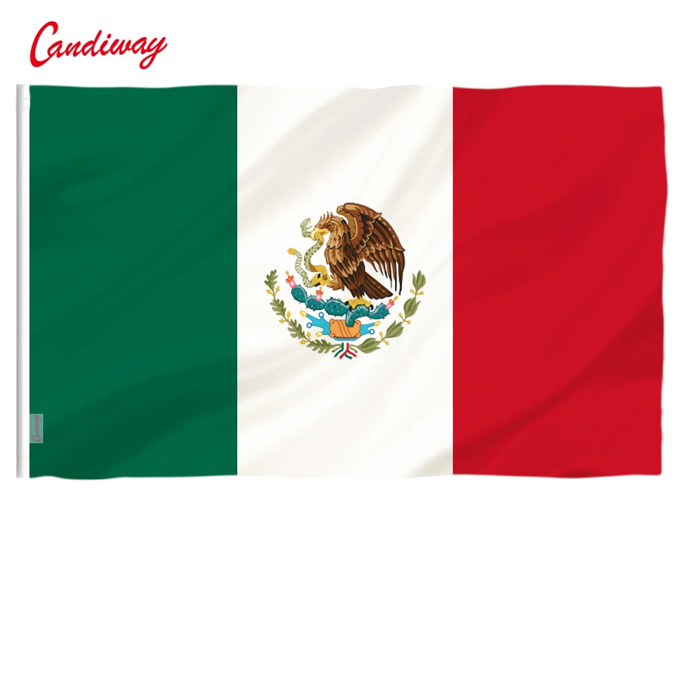 Mexico National Flag Banner - Durable Polyester