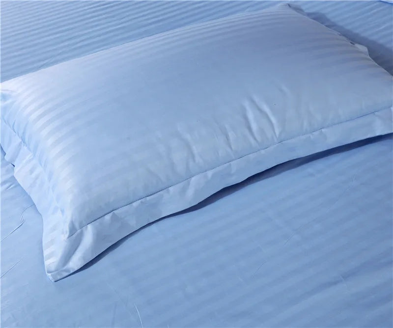 Premium 100% Cotton Satin Stripe Pillowcase Set