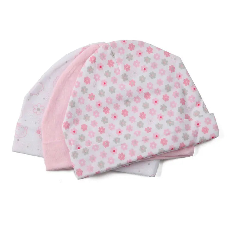 Soft Cotton Baby Hats for Newborns & Infants (0-6 Months)