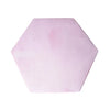 A pink hexagonal foldable play tent for children.