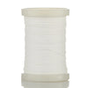 A spool of white braided polyester rod wrapping thread for guide tying and repairs.