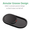 Black annular groove design slider for a magnetic webcam cover.