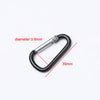 Aluminum Alloy Carabiner Clip for Keys, Gear, and Outdoor Gear