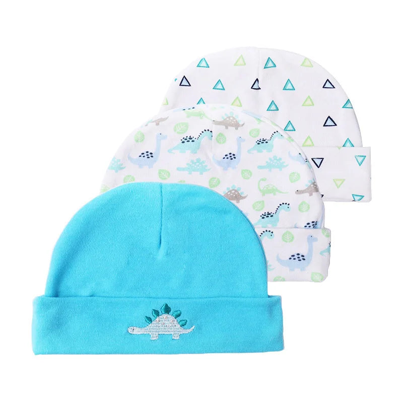Soft Cotton Baby Hats for Newborns & Infants (0-6 Months)