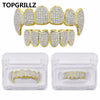 مجموعة أسنان ذهبية صلبة (Grillz)