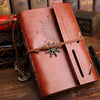 Vintage PU Leather Spiral Journal – Traveler's Notebook with Anchor Design