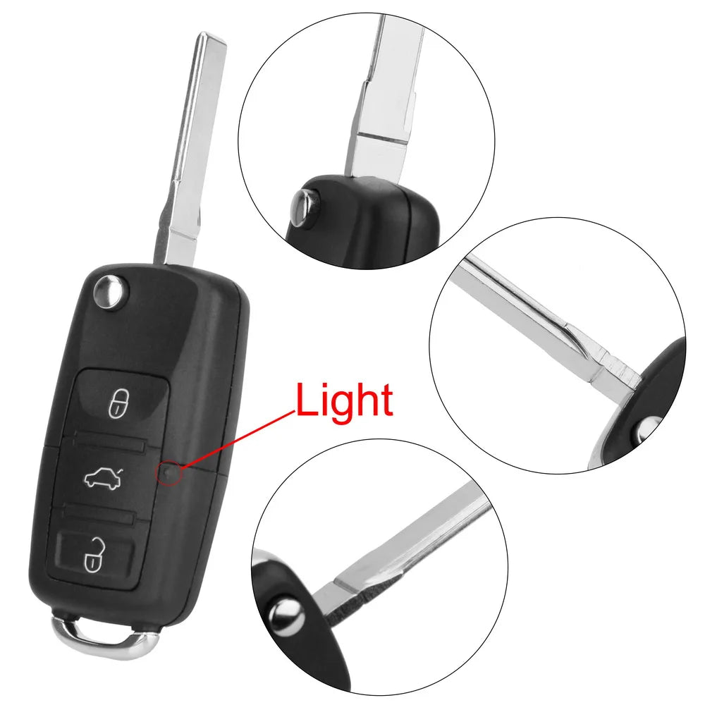 Replacement Flip Key Shell for Select VW Models