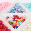 350pcs Mixed Size Acrylic Pearl Beads for Jewelry Making