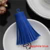 Faux Leather Tassel Fringe Craft Pendants (Set of 5)